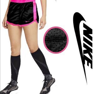Nike Dri Fit Black & Hot Pink Mesh Active Shorts
